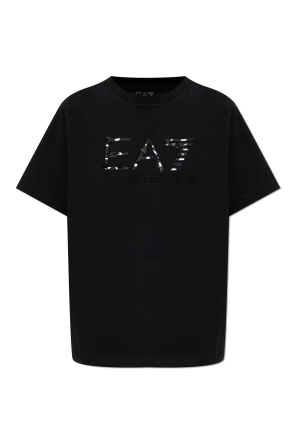 T-Shirt mit schimmernden Pailletten