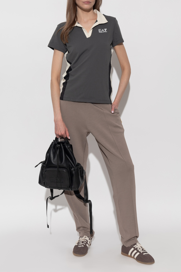 EA7 Emporio Armani Polo con logotipo estampado