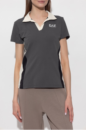 EA7 Emporio Armani Polo con logotipo estampado