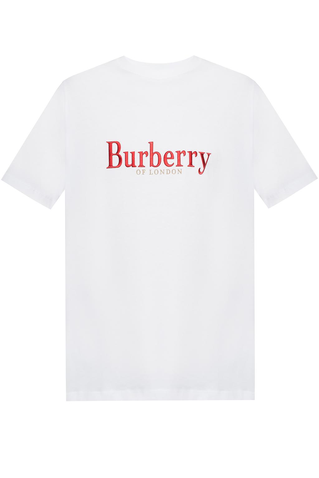 burberry t shirt white and red