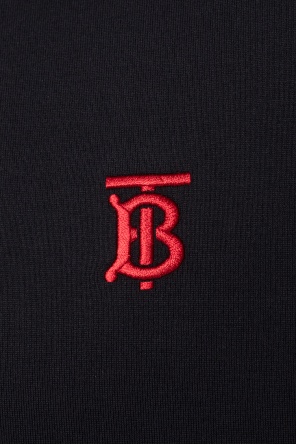Burberry Logo-embroidered T-shirt