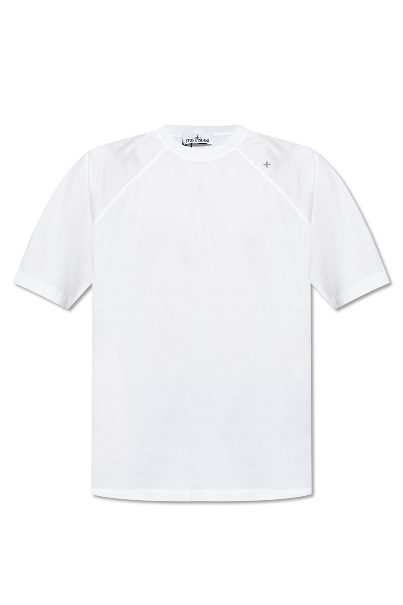 White T-shirt with logo Stone Island - Vitkac Italy