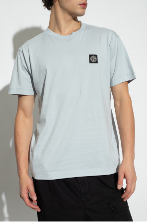 Stone Island T-shirt laced with logo patch