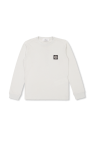 Vince cotton-blend panelled sweatshirt