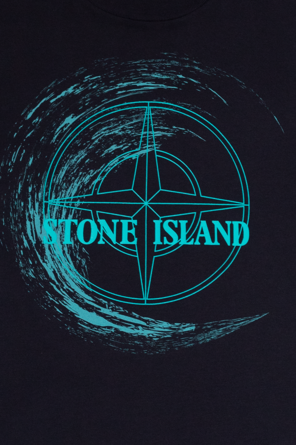 Stone Island Kids T-shirt utility with logo