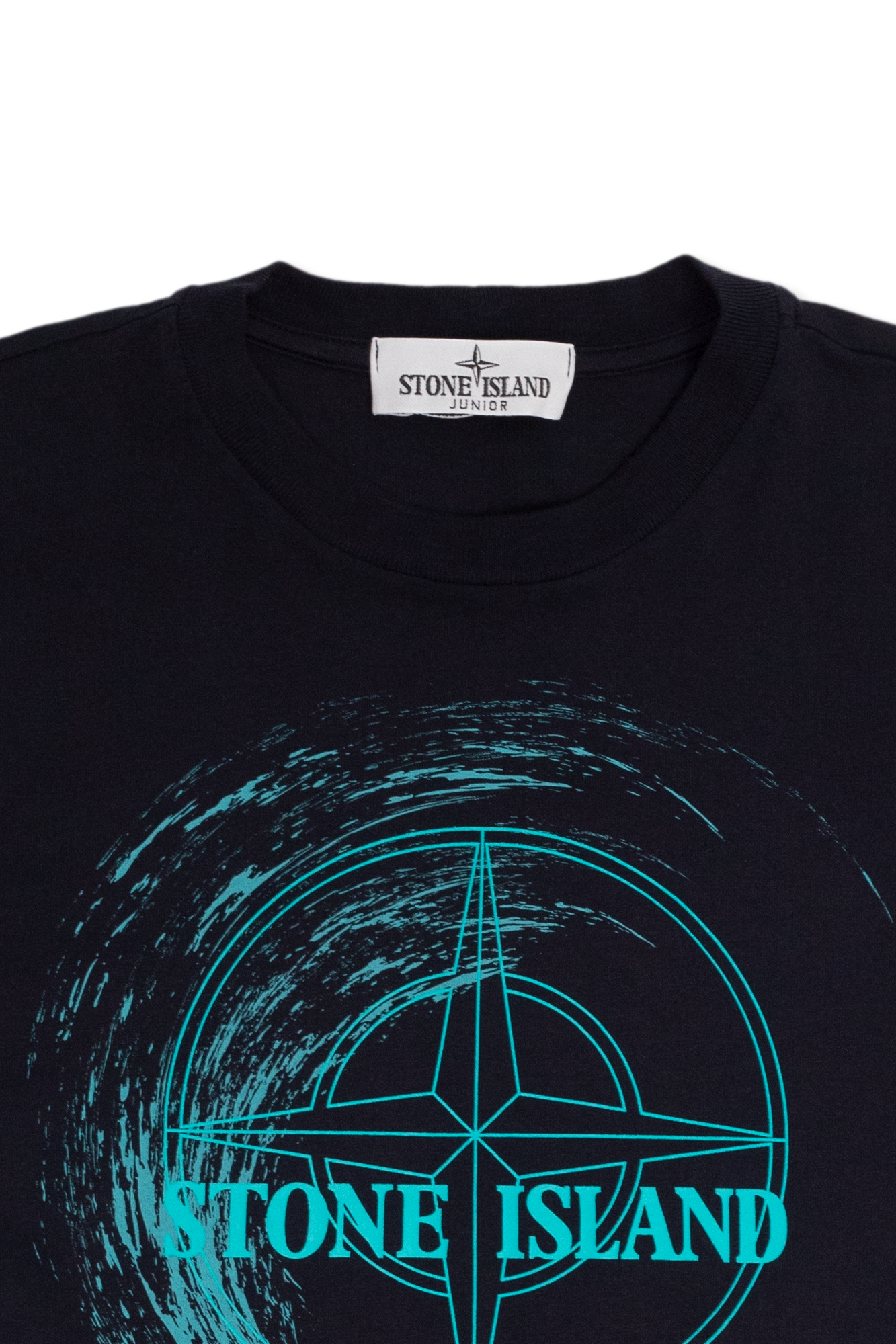 Blue Palm Mens Overhead Hoodie Swim Graphic Triangle Print T-shirt