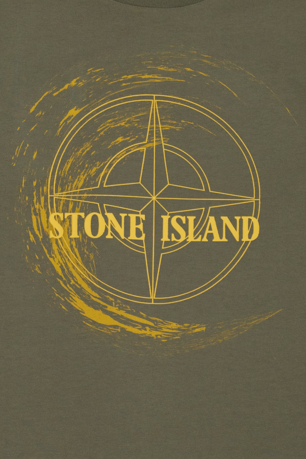 Stone Island Kids ROUND NECK STRIPPED SWEATER