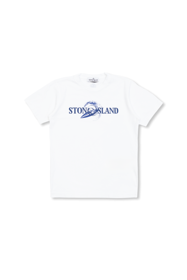 T-shirt with logo od Stone Island Kids