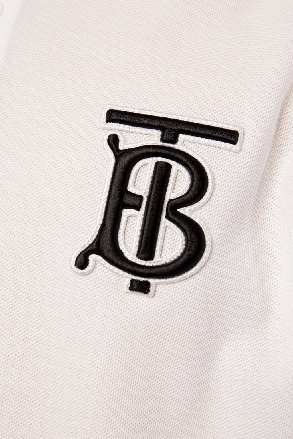 Burberry Embroidered TB Monogram Shirt - White