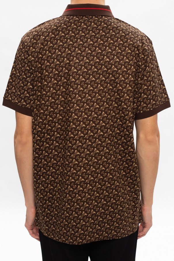 Burberry Monogram Polo Shirt in Brown for Men
