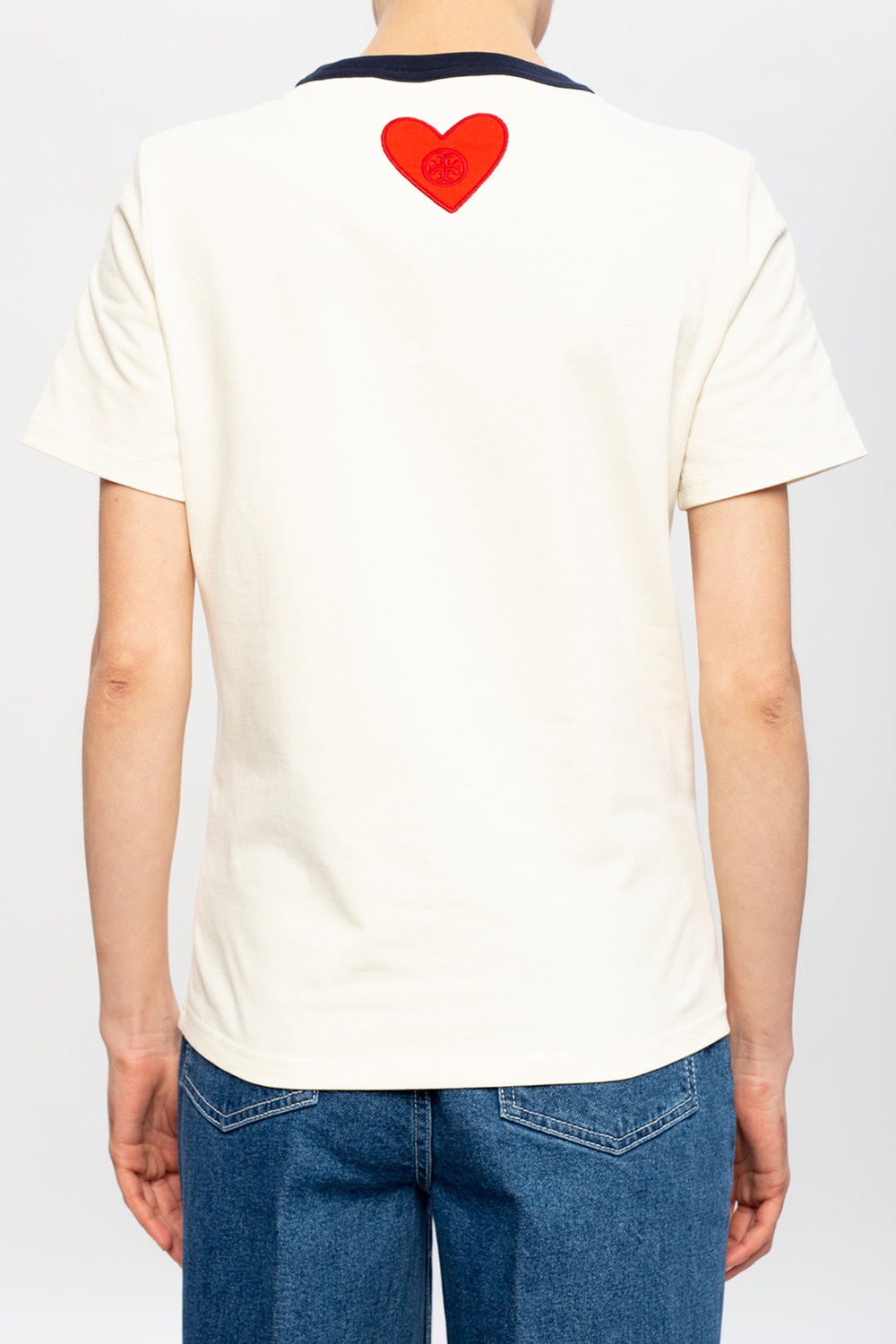 Cream T-shirt with logo Tory Burch - Vitkac France