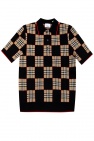 Burberry beige Checked polo shirt