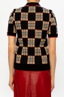 Burberry beige Checked polo shirt