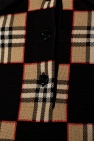 Burberry beige Checked polo shirt