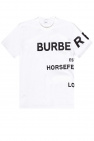 Burberry Burberry Kids Horseferry lettering cotton blend coat Grau