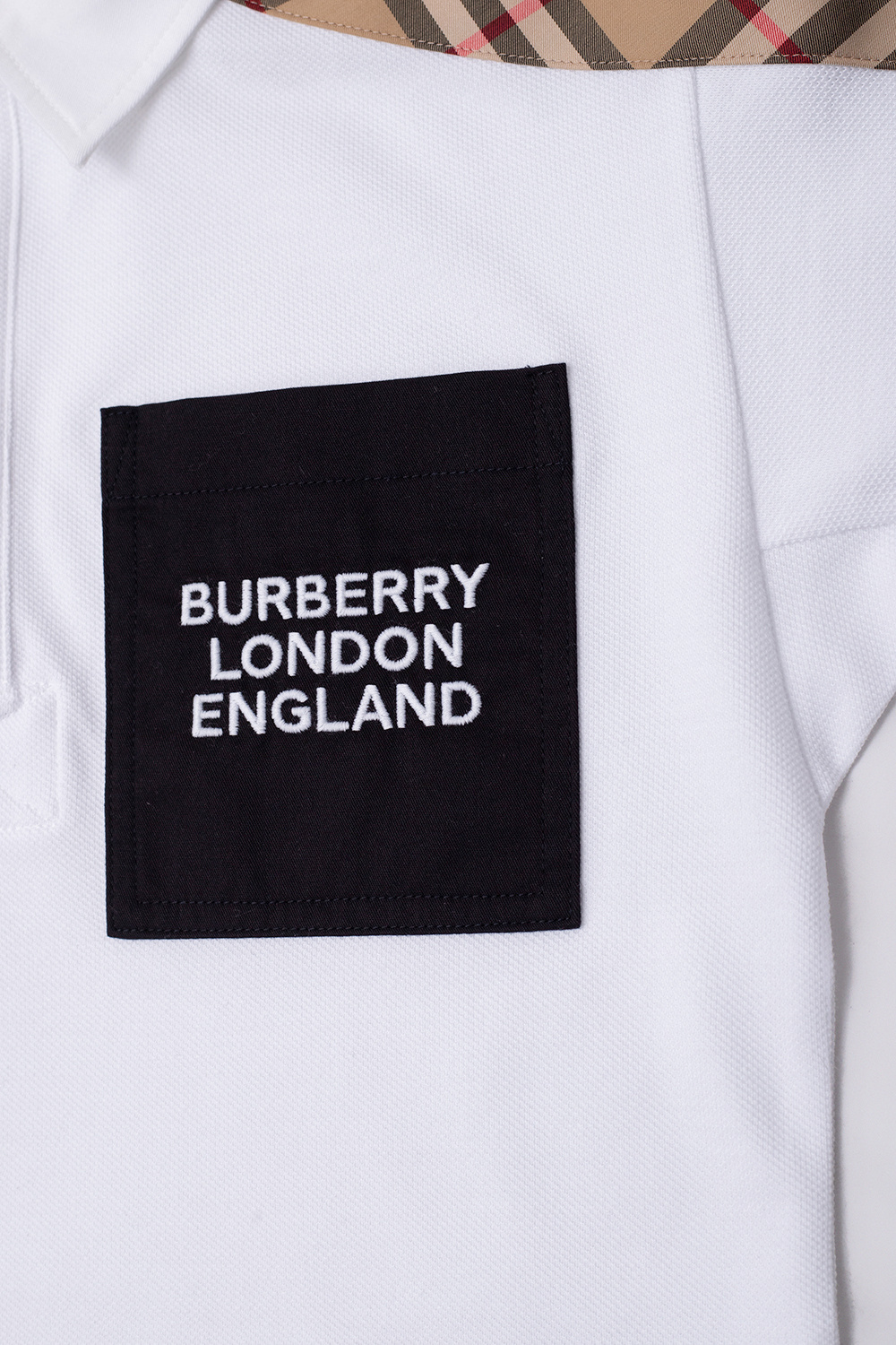 Burberry Kids Checked polo shirt