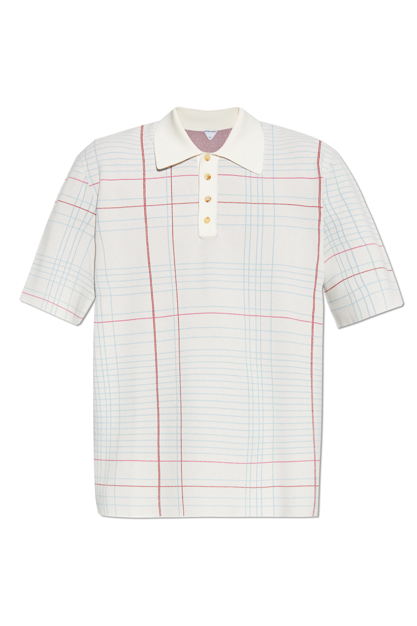 Bottega Veneta Get the classic LONGA polo look wearing ® Long Sleeve Plaid Button-Up Shirt