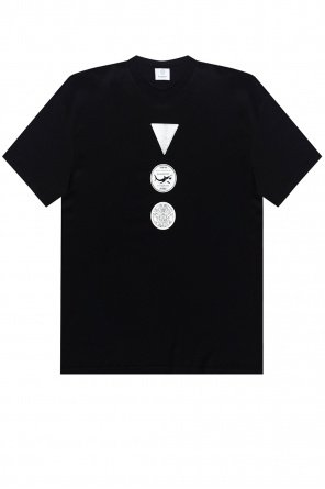 burberry logo print oversized cotton t shirt item