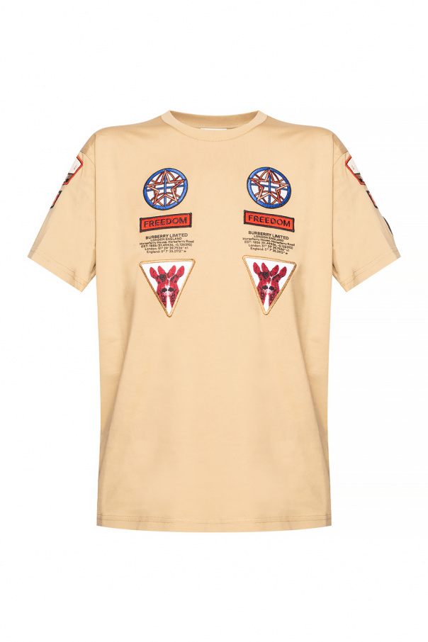 Burberry T-shirt with patches