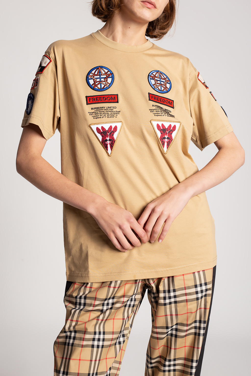 Burberry T-shirt with patches