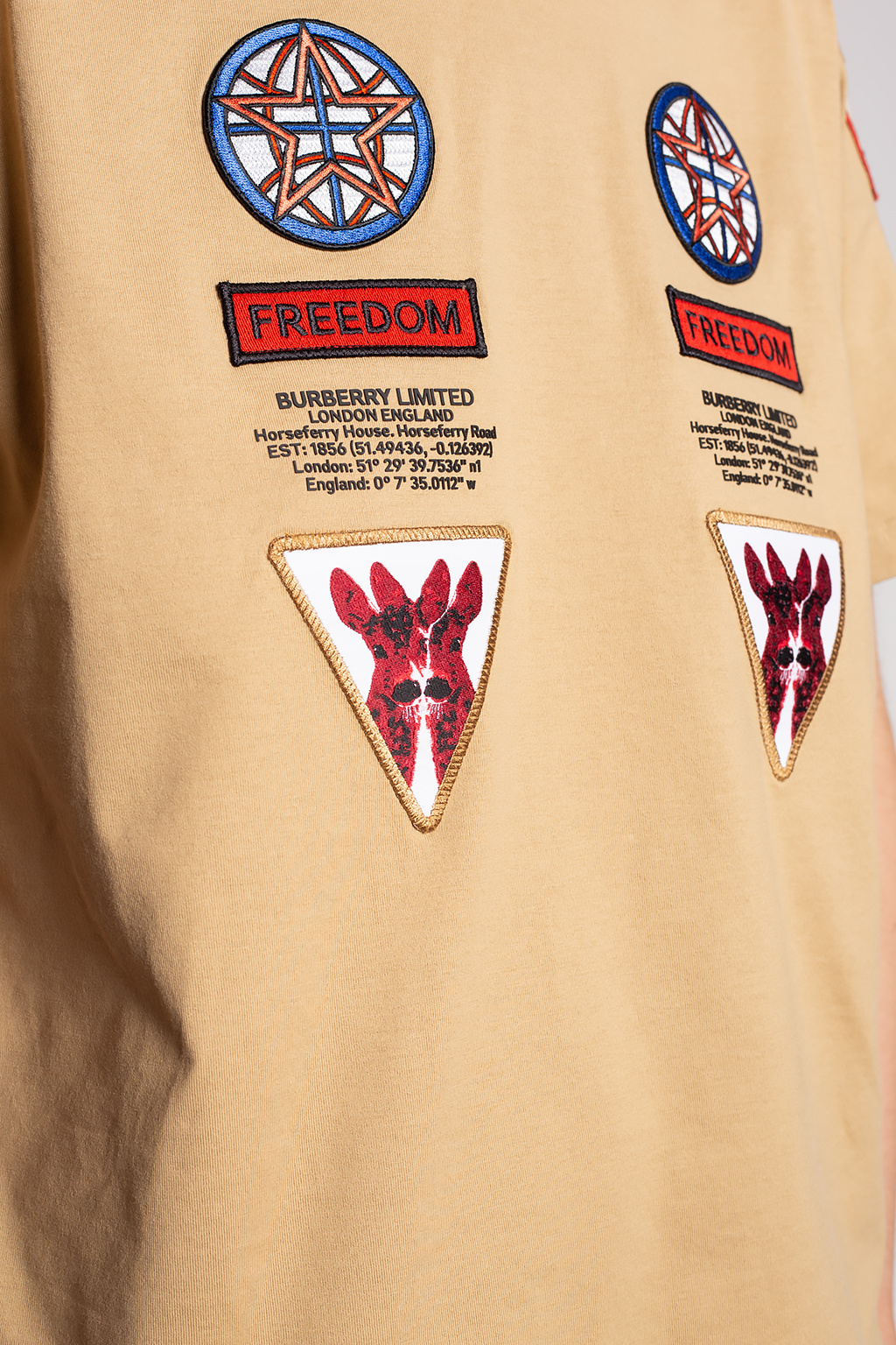 Burberry T-shirt with patches