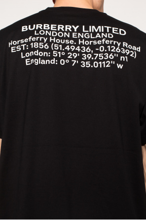 Burberry T-shirt with rubber appliqué
