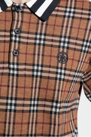 Burberry ‘Makeham’ wool polo lato shirt