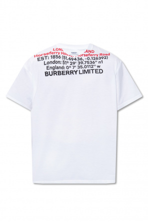 Burberry logo-print cut-out T-shirt