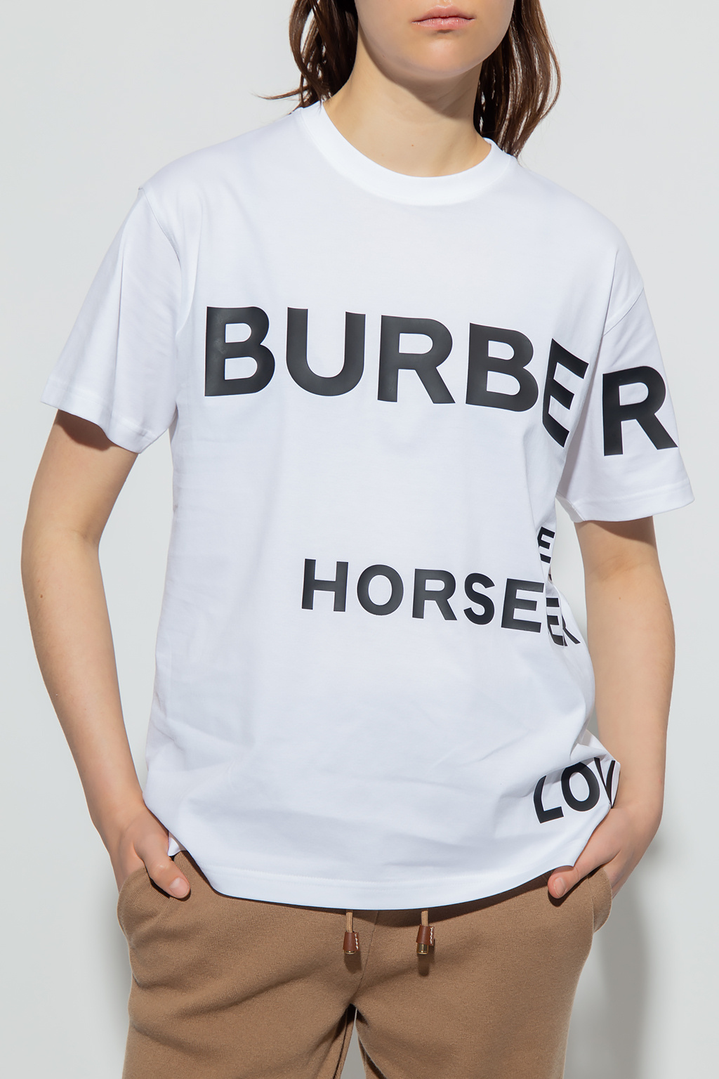 White 'Carrick' printed T-shirt Burberry - Vitkac TW