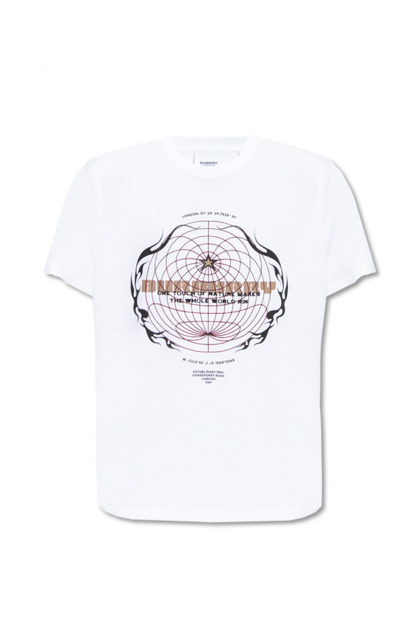 burberry Tartan ‘Totnes’ T-shirt with logo