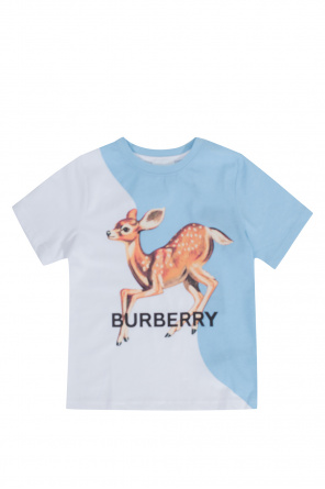 burberry deer classic-cut check silk jacquard tie Nude