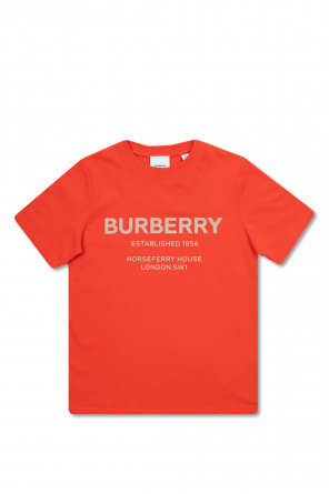 Burberry T-Shirt mit Monogramm Weiß