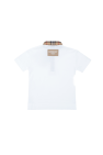 Burberry Kids WHITE ‘Johane’ polo shirt with logo