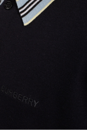 Burberry Wool polo short-sleeve shirt