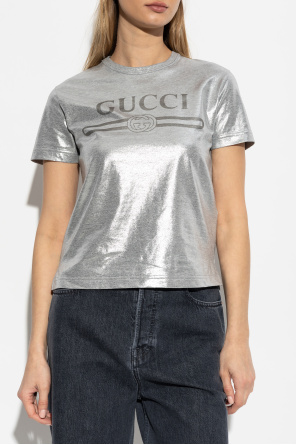 Gucci T-shirt with Lurex thread