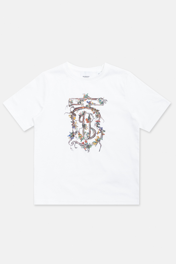 Burberry Kids ‘Wilber’ T-shirt with logo