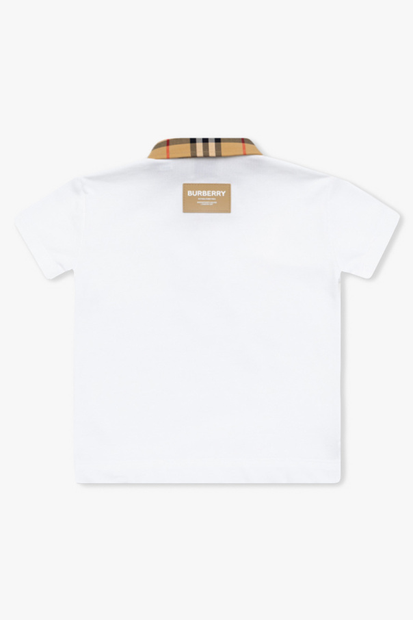 Burberry Kids ‘Johane’ cotton polo accessories shirt