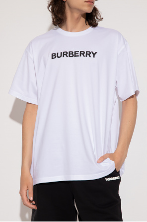 burberry Quilted ‘Harriston’ T-shirt with logo