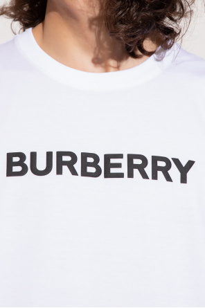 burberry Quilted ‘Harriston’ T-shirt with logo