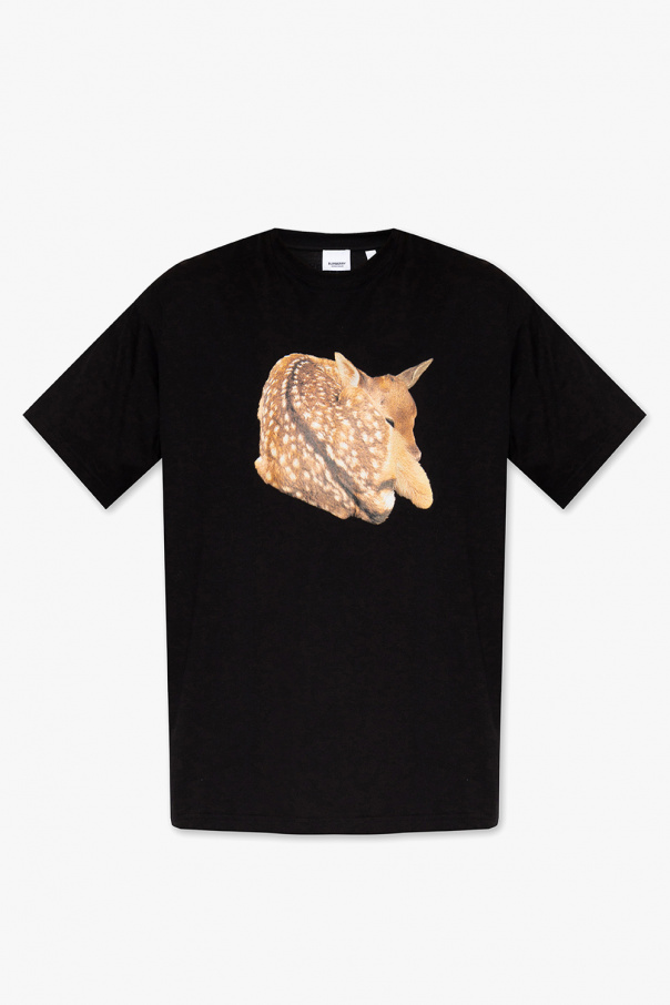 Burberry argyle-intarsia T-shirt ‘Jupe’