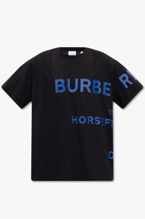 burberry Shoulder Sergio Label Logo Tee