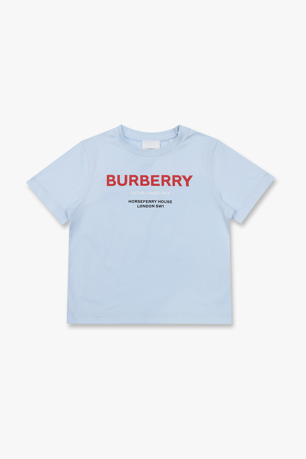 burberry Check Kids T-shirt with logo