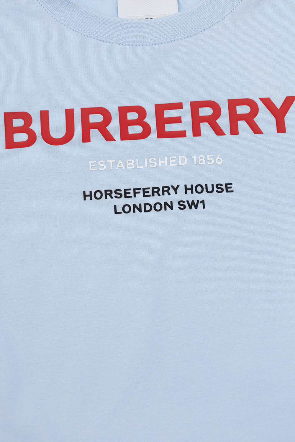 burberry Check Kids T-shirt with logo