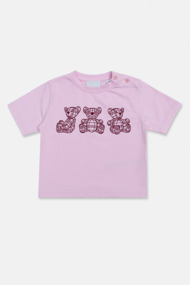 Burberry Kids burberry letter graphic check print shirt item