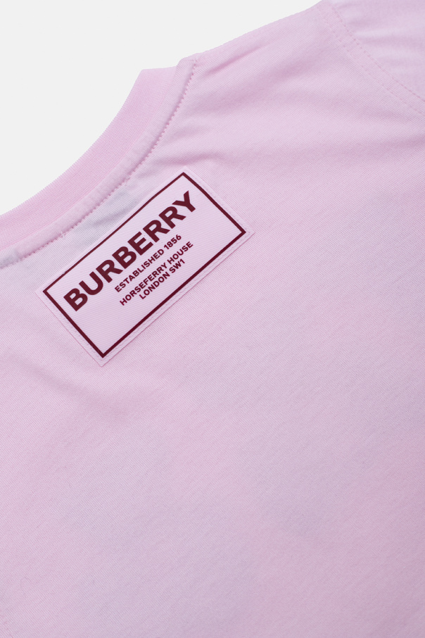 Burberry Kids T-shirt z motywem misiów