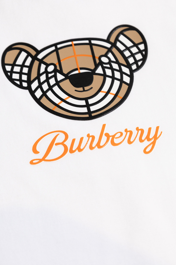 burberry hooded Kids Printed T-shirt