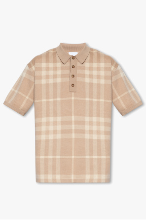 Burberry Icon Stripe placket piqu polo shirt