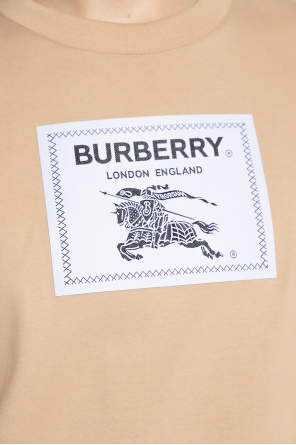 Burberry embroidered T-shirt with logo