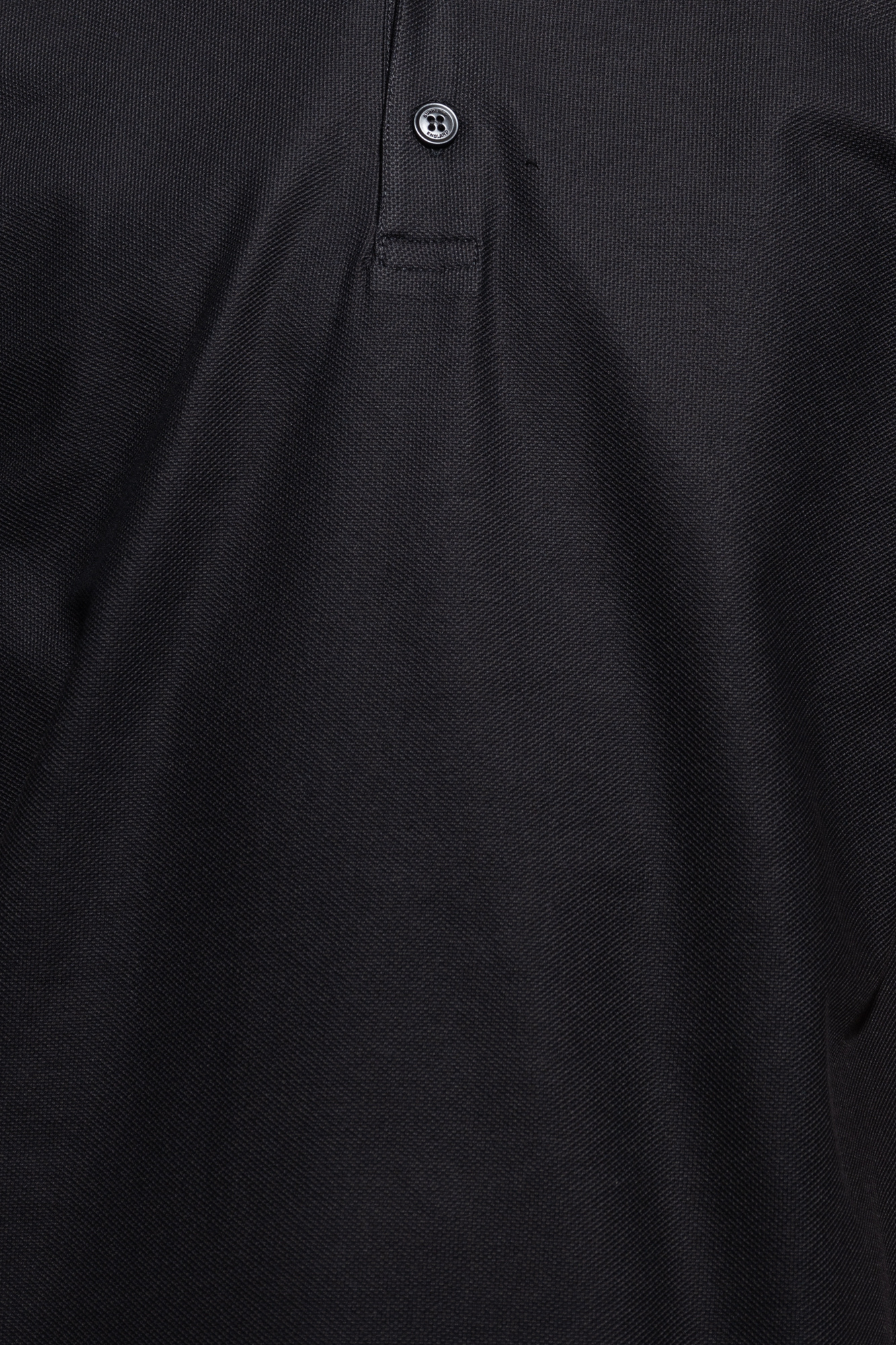 Cotton Polo Shirt in Black - Burberry