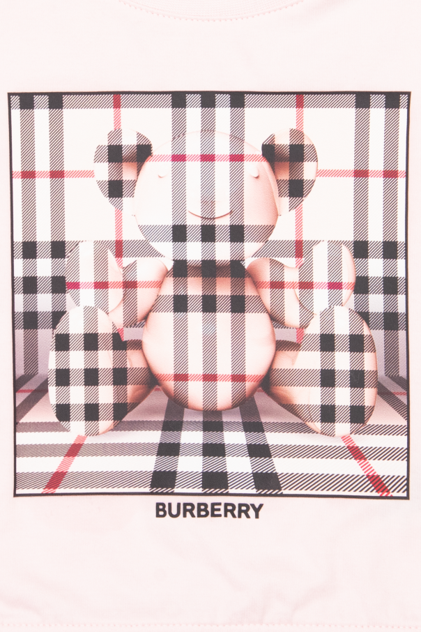 Burberry Kids shoulder bag with logo burberry bag red white